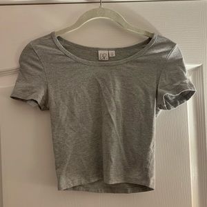bp Tops - BP light grey short sleeved crop top bp Tops - BP light grey short sleeved crop top